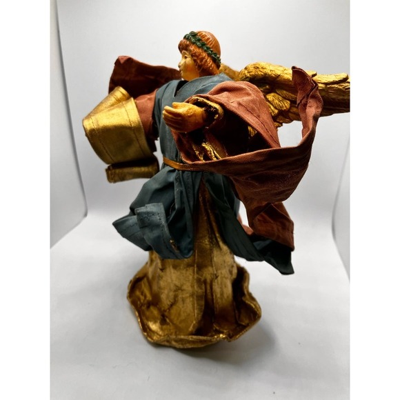 Scroll Tree Topper Figurine Stiff fabric or Paper Mache - Picture 5 of 8